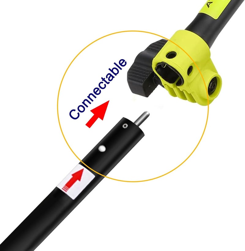 Kerlista Replacementparts Long Pole Hedge Trimmer Straight Shaft Attachment Compatible with Attachment Capable String Trimmers Polesaws and Powerheads (Black) - Image 4